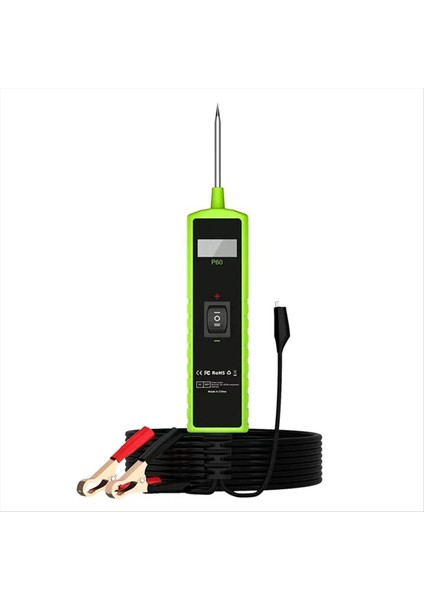 P60 Otomotiv Devre Test Makinesi Araç Elektrik Sistemi Kısa Test Cihazı 6-30V Dc LCD El Feneri Bileşen Aktivasyonu (Yurt Dışından)