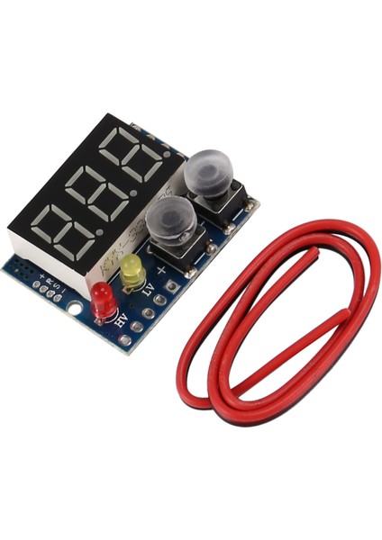 Dc 0-100V LED Dijital Voltmetre Buzzer Alarm Pil Göstergesi 5V 12V 24V Voltaj Ölçer Test Cihazı Şarj Monitörü (Yurt Dışından)