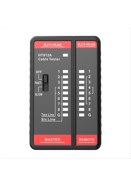Tel Telefon Hattı Test Ölçer HT812A Kablo Test Cihazı Bulucu RJ11 RJ45 Kablo Toner Hattı Bulucu Aracı (Yurt Dışından)