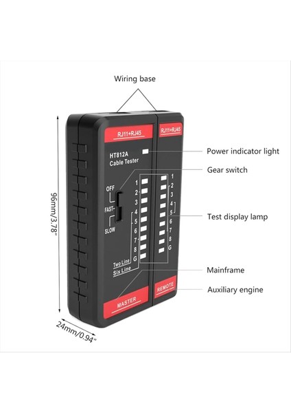 Tel Telefon Hattı Test Ölçer HT812A Kablo Test Cihazı Bulucu RJ11 RJ45 Kablo Toner Hattı Bulucu Aracı (Yurt Dışından) fiyatları