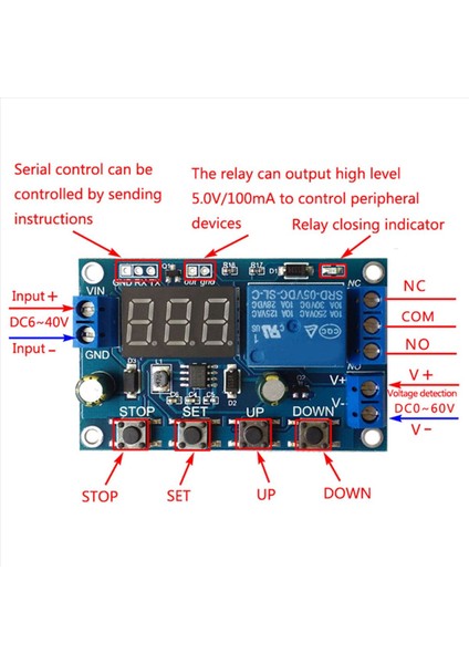 3x Dc 6-40V Pil Şarj Cihazı Kontrol Anahtarı Düşük Voltaj Aşırı Gerilim Koruma Kartı Otomatik Kesme Bağlantısı Kesme Denetleyicisi (Yurt Dışından) indirimleri