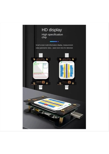 Apple Arayüzü/type-C Arayüz Algılama Test Cihazı Için Telefon Için Akıllı Otomatik Tespit Tail Fiş Test Cihazı LCD Dijital (Yurt Dışından) indirimleri