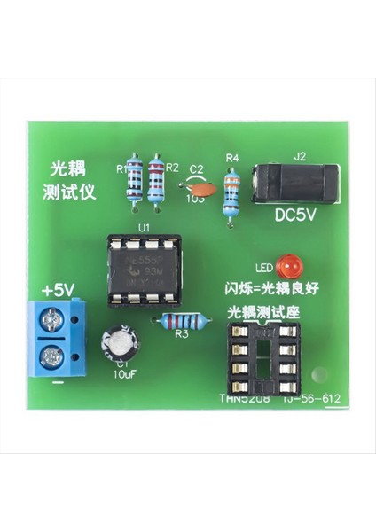 Optocoupler Tester Kiti 555 Uygulama Devre Kartı Uygulaması Kaynak Dıy Yedek Parça Kiti Dc Kablosu Olmadan (Yurt Dışından) indirimleri