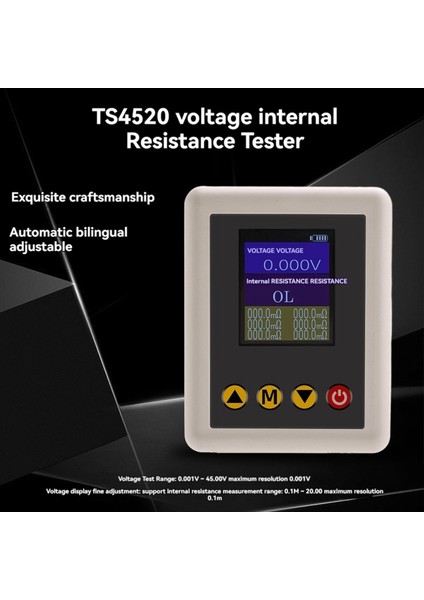 TS4520 Voltaj Direnç Test Cihazı 1 77 Inç Tft Kelvin Klipli Destek Ince Ayar Hd Renkli Ekran Test Cihazı (Yurt Dışından) fırsatları