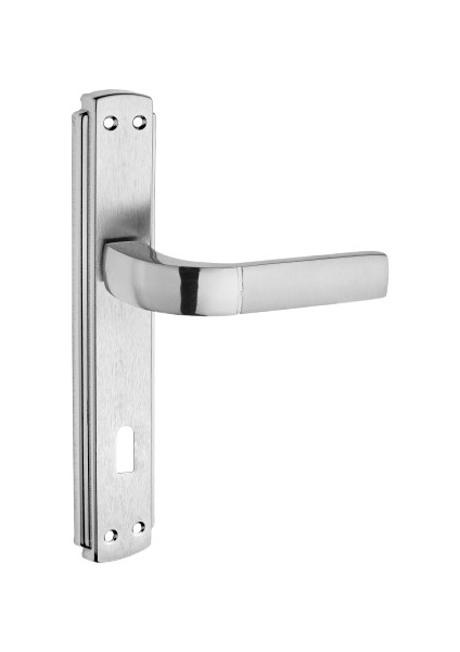 Nergis Kol Aynalı Nikel Saten Oda Kapı Kolu