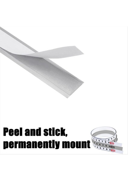 3 Parçalı Kendi Yapışkanlı Bant Maddesi 39 Inç Sol ve Sağ Metal Metrik Bant Ölçütü 78 Inç Merkezden Yan Okuma Bandı (Yurt Dışından) modelleri