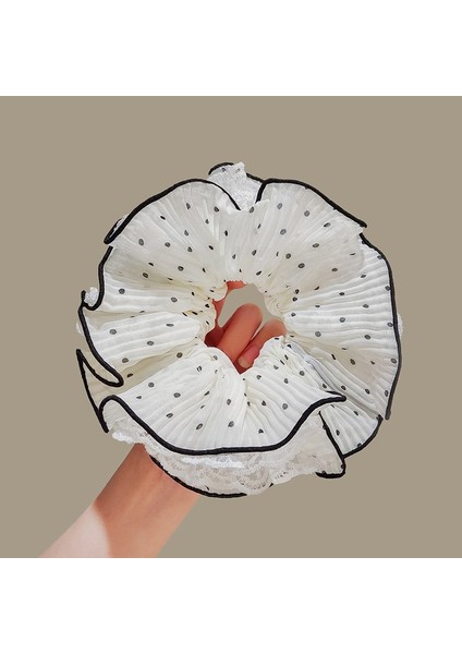 Yeni Hafif Gazlı Bez Çok Katmanlı Kalın Saç Halkası Kıdemli Mizaç Duygusu At Kuyruğu Saç Halkası Plaka Saç Hapı Kafa Kore Saç Aksesuarları (Yurt Dışından)