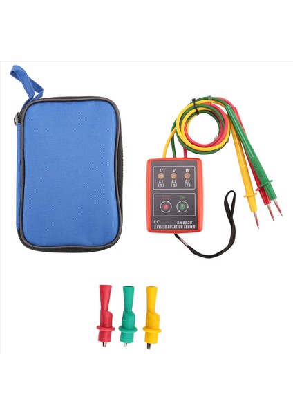 Yeni 3 Faz Dizisi Döndürme Test Cihazı Gösterge Dedektör Ölçer LED Buzzer Taşınabilir Kese TD-LED02 (Yurt Dışından) modelleri