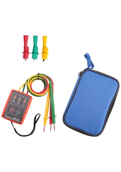 Yeni 3 Faz Dizisi Döndürme Test Cihazı Gösterge Dedektör Ölçer LED Buzzer Taşınabilir Kese TD-LED02 (Yurt Dışından) fırsatları