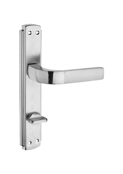 Nergis Kol Aynalı Nikel Saten Wc Kapı Kolu