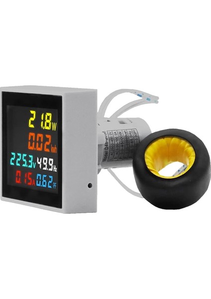 Enerji Ölçer Ac 50-300V 100A Mini Güç Monitörü 6in1 LCD Ekran Voltmetre Ampermetre Wattmetre Ct ile Frekans Test Cihazı (Yurt Dışından) fırsatları