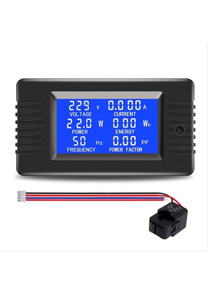 Ac 110V 100A LCD Ekran Açılış Ct Dijital Voltmetre Ampermetre Voltaj Akım Test Cihazı Güç Enerji Frekansı (Yurt Dışından)