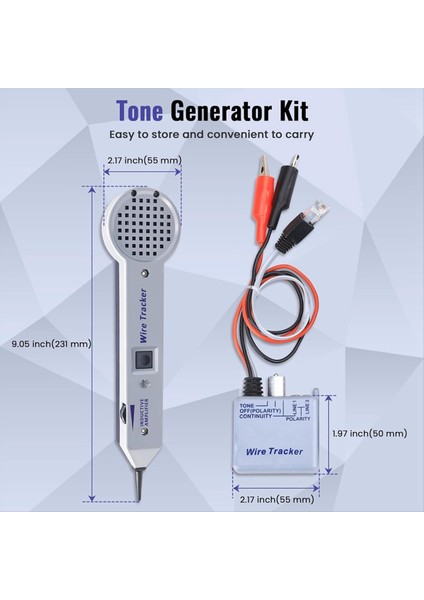 Ton Jeneratör Kiti Tel Izleyici Devre Test Cihazı Ton ve Prob Kiti 200EP Kablo Test Cihazı Ağ Kabloları Harmanlama (Yurt Dışından) fiyatları
