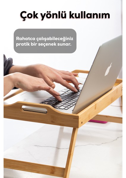 Katlanır Ayaklı Bambu Yatak Keyif Tepsisi (50CM*30CM), Portatif Tepsi modelleri