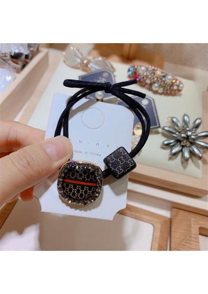 Yüksek Elastikiyet Dalı Saç Bandı Saç Bağı Kızlar Çok Yönlü Kafa Bandı Kıdemli Deri Bant Duygusu Başlık Moda Tatlı Saç Aksesuarları (Yurt Dışından)