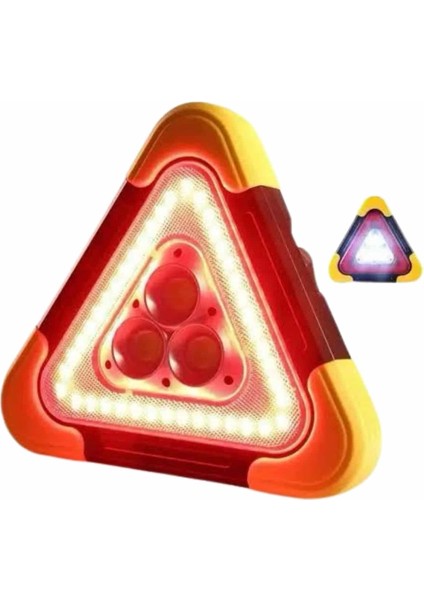 Bfs Işıklı Ikaz Lambası Reflektör Şarjlı Işıklı Üçgen LED Acil Durum Feneri fiyatları