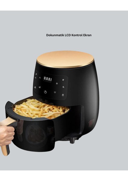 Bfs 6 Litre Büyük Kapasiteli Dokunmatik Airfryer 2400W Yağsız Fritöz indirimleri