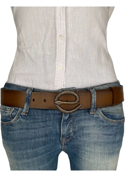 Deri, Antik Gold Yılan Tokalı Tosado Kadın Kemeri 4 cm fiyatları