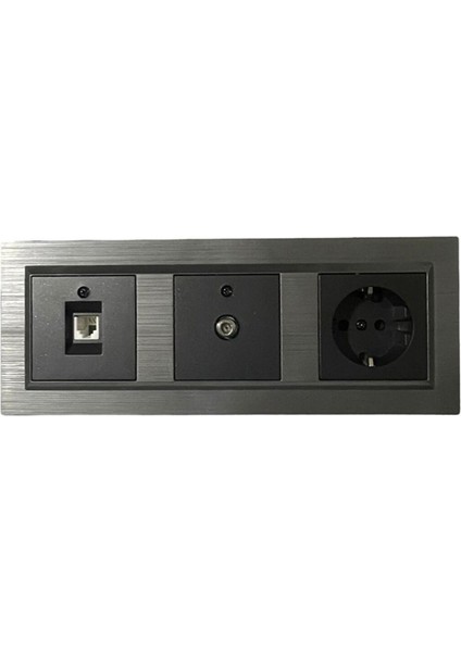Ovivo Quantum Manyetik Gri 3'lü Set Topraklı Priz + Uydu (Televizyon) Prizi + Nümeris (Telefon) Prizi fiyatları