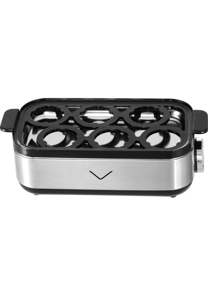 Inox Yumurta Pişirme Makinesi 6 Yumurta Kapasitesi 430W Otomatik Kapanma Özelliği