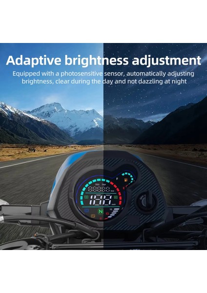 Evrensel Motosiklet Dijital Speedometre LCD Yolcaza Hız Ölçer Honda Navi 110 NAVI110 Dijital Motor Gösterge Tablosu (Yurt Dışından) modelleri
