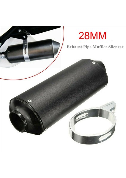 2pcs 28MM Motosiklet Egzoz Susturucu Boru Kiti Egzoz Yarış Borusu 50CC 110CC 125CC 125CC Kir Çukur Bisikleti Honda Black Için (Yurt Dışından) indirimleri