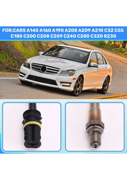 Oksijen Sensörü 0258006275 0015405117 Mercedes-Benz A140 A160 A190 A208 A209 A210 C32 C180 C200 C208 C209 C240 C280 (Yurt Dışından) fırsatları