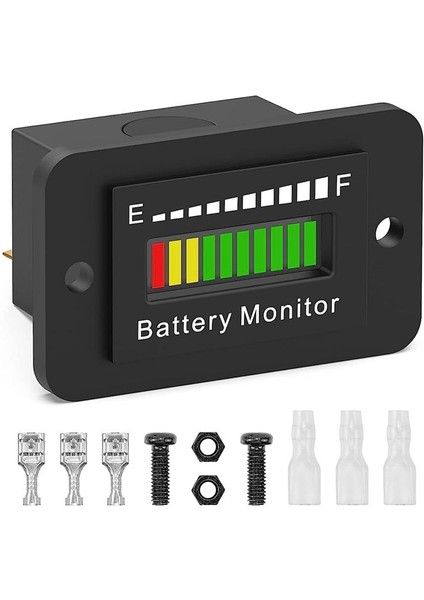 12V 24V 36V 48V 60V 72V LED Pil Monitör Göstergesi Pil Yakıt Göstergesi Göstergesi Lityum Iyon Pil Test Cihazı (Yurt Dışından)