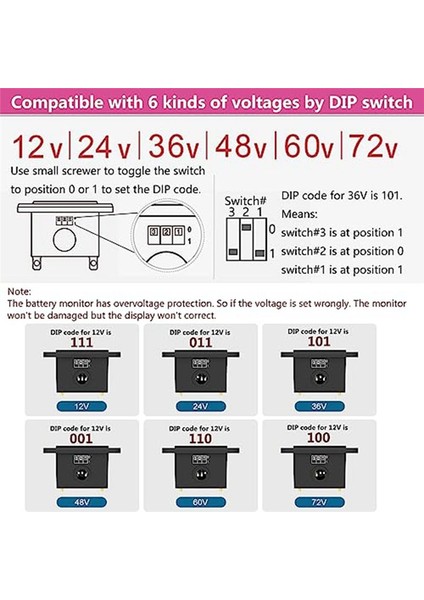 12V 24V 36V 48V 60V 72V LED Pil Monitör Göstergesi Pil Yakıt Göstergesi Göstergesi Lityum Iyon Pil Test Cihazı (Yurt Dışından) modelleri