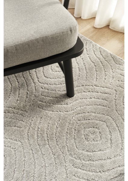 Gri Yumuşak Dokulu Uzun Ömürlü Lateks Kaymaz Taban Salon Oturma Odası Mutfak Koridor Halı Rivon RN04 fiyatları