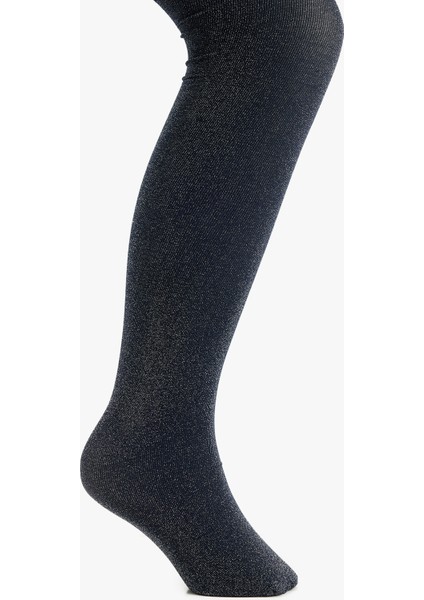 Simli 40 Den Külotlu Çorap