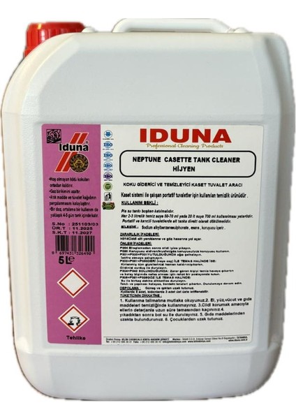 Neptune Casette Tank Cleaner Hijyen Tank Temizleme Ürünü 5l