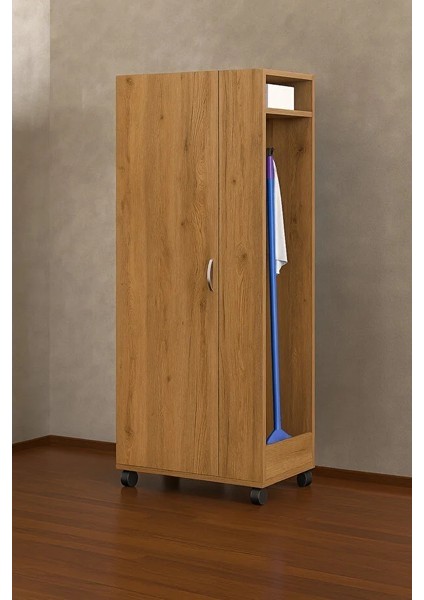 Tarçın Paspas,süpürge-Temizlik Malzeme Dolabı- Çok Amaçlı Dolap Paspas- Banyo Dolabı - 80 cm