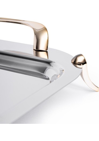 Aqua Ayaklı Çelik Tepsi Gold PA6012 fiyatları