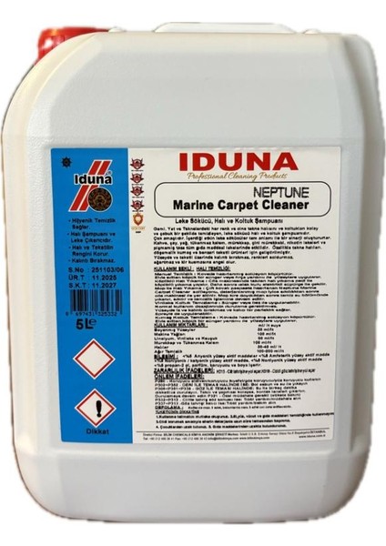 Neptune Marine Carpet Cleaner Leke Sökücü Halı ve Koltuk Şampuanı 5l