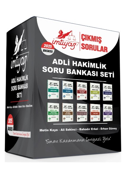 Imtiyaz Yayıncılık-Adli Hakimlik Çıkmış Sorular Soru Bankası Seti Çözümlü – Metin KAYA-2025