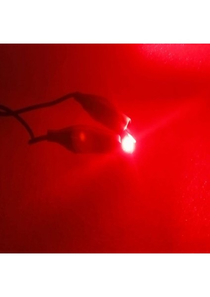 ( 5 x Adet ) 1 Set T5 B8.5d Model LED Duylu Dipsiz Ampul Kırmızı 1.2W (T5 B8.5d Red) fırsatları