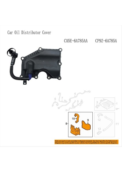 CM5E-6A785AA Ford Focus Ecosport 2 0 2012-2022 Emisyon Sistemi Ayırıcı CP9Z-6A785A (Yurt Dışından) indirimleri