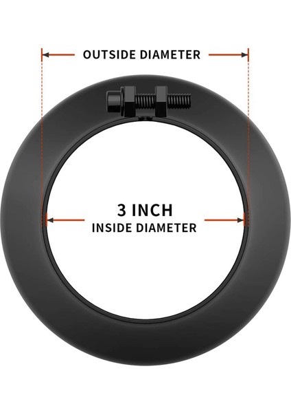 2x 3 Inç Siyah Egzoz Ucu Kamyon Için 3 Inçlik Egzoz Kuyruk Borusu Ucu 3 x 4 x 12 Inç Cıvata/tasarım Üzerine Kelepçe (Yurt Dışından) fırsatları