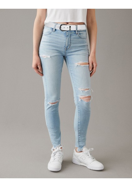 Deri, Siyah Nikel Takım Tokalı 4 cm Beyaz Kadın Kemeri; Kot, Spor Kemer