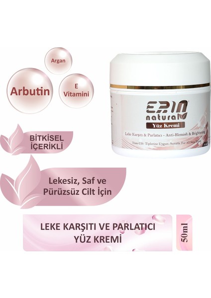 Leke Karşıtı Yüz Bakım Kremi 50 ml