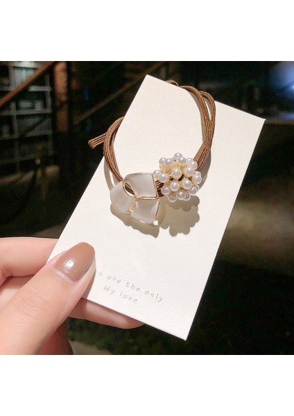 Yüksek Elastikiyet Dalı Saç Bandı Saç Bağı Kızlar Çok Yönlü Kafa Bandı Kıdemli Deri Bant Duygusu Başlık Moda Tatlı Saç Aksesuarları (Yurt Dışından)