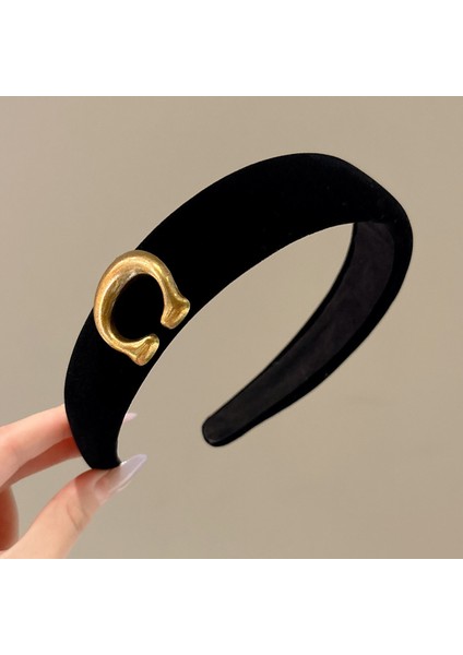 Sonbahar ve Kış Üst Düzey Saç Bantları Duygusu Köri Kafa Bandı Zarif Banliyö Qianjin Basıncı Saç Tokası Saç Demetini Boğmaz Karışıklık Kolay Değildir (Yurt Dışından)