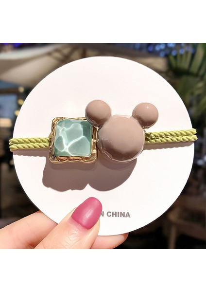 Yüksek Elastikiyet Dalı Saç Bandı Saç Bağı Kızlar Çok Yönlü Kafa Bandı Kıdemli Deri Bant Duygusu Başlık Moda Tatlı Saç Aksesuarları (Yurt Dışından)