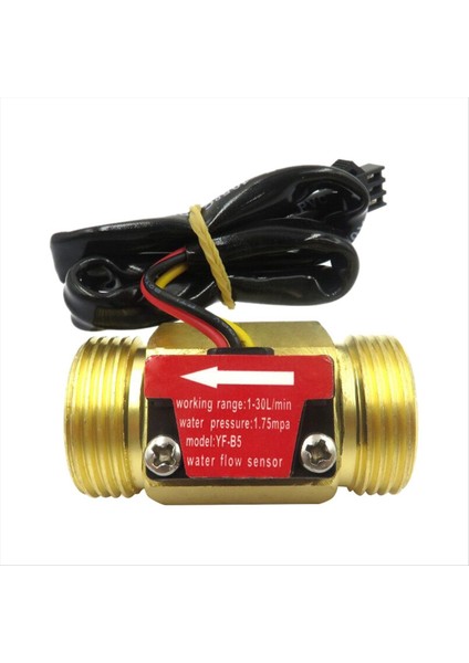 Yf-B5 DN20 G3/4inch Su Akış Sensörü Anahtarı DC5-18V 1-30L/DK Akış Ölçer Endüstriyel Kontrol Sıvısı Sirkülasyon (Yurt Dışından)