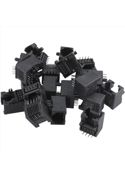 40PCS RJ45 8P8C Bilgisayar Internet Ağı Pcb Jack Socket Siyah (Yurt Dışından) fiyatları