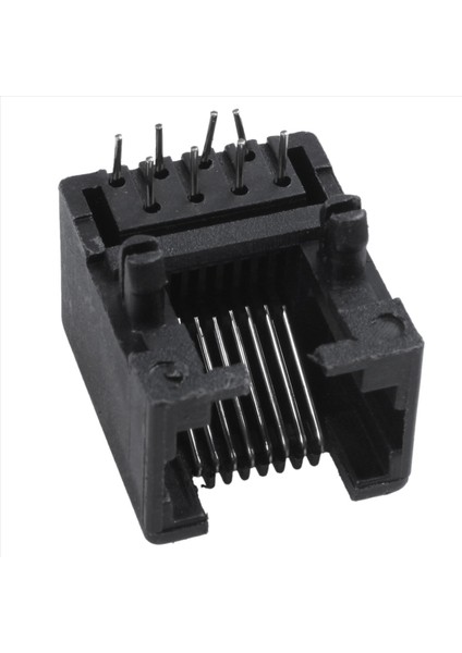 40PCS RJ45 8P8C Bilgisayar Internet Ağı Pcb Jack Socket Siyah (Yurt Dışından) modelleri