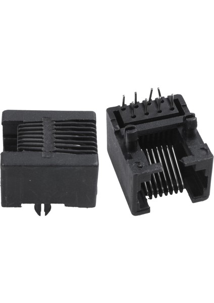 60PCS RJ45 8P8C Bilgisayar Internet Ağı Pcb Jack Socket Siyah (Yurt Dışından) indirimleri