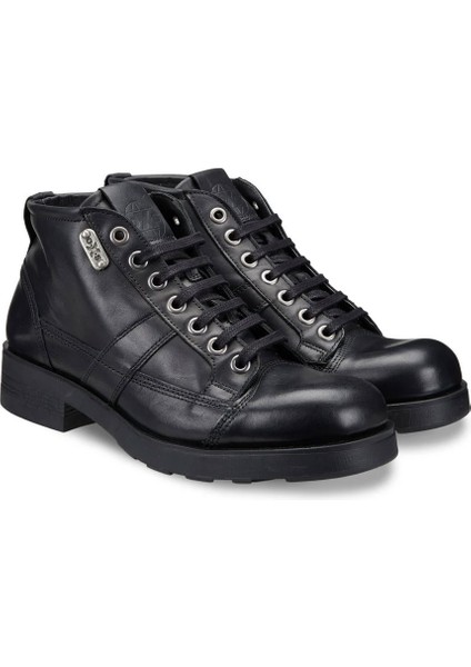 Erkek Bot OXM003600 Oxs Frank 0036 Mıd M Leather Black fiyatları