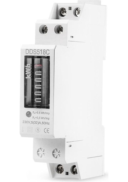 Ev Din Ray Tek Fazlı Elektrik Güç Tüketimi Wattmetre Enerji Ölçer Kwh Sayacı (Yurt Dışından)